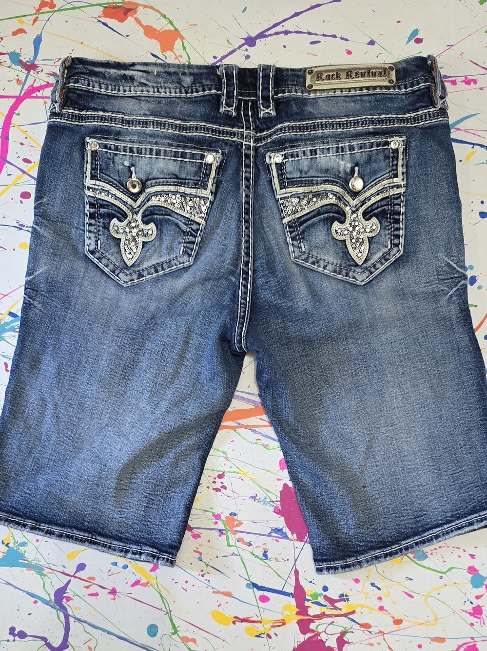 Rock Revival Women's Easy Bermuda Shorts - Sz 31 EASY